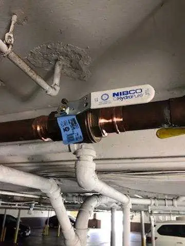 Copper pipe repair and valve work for Water Line Repair in London Park Apartments